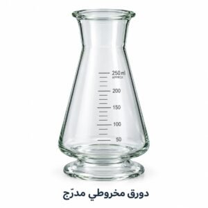كأس زجاجي بقاعدة